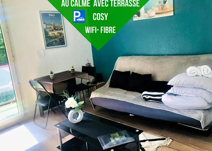 Le Petit Park-studio-terrasse- Piscine-wifi Fibre